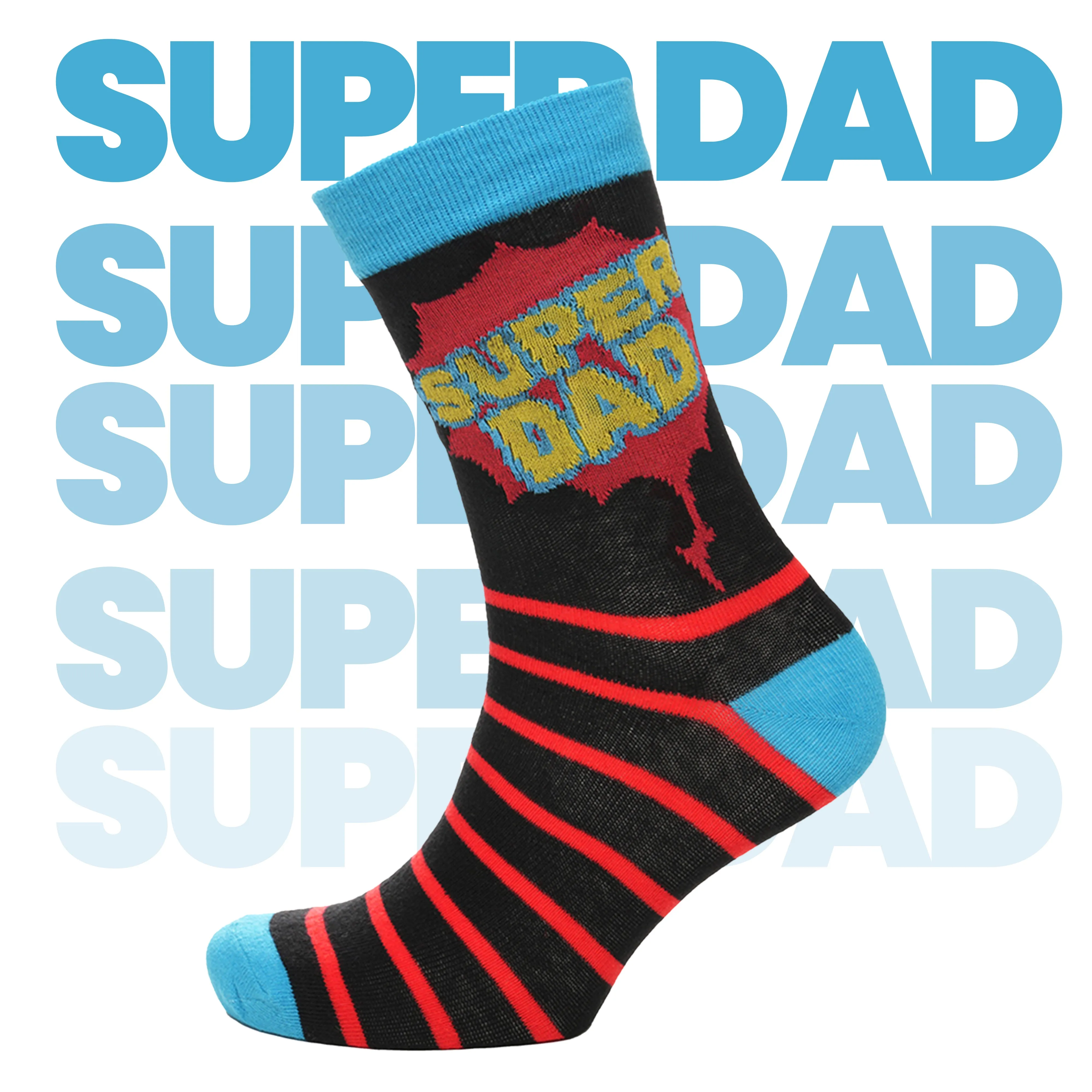 5 Pack Mens Cotton Rich Novelty Dad Socks Colourful Breathable Fun Gift for Fathers Day & Birthdays By Sock Stack
