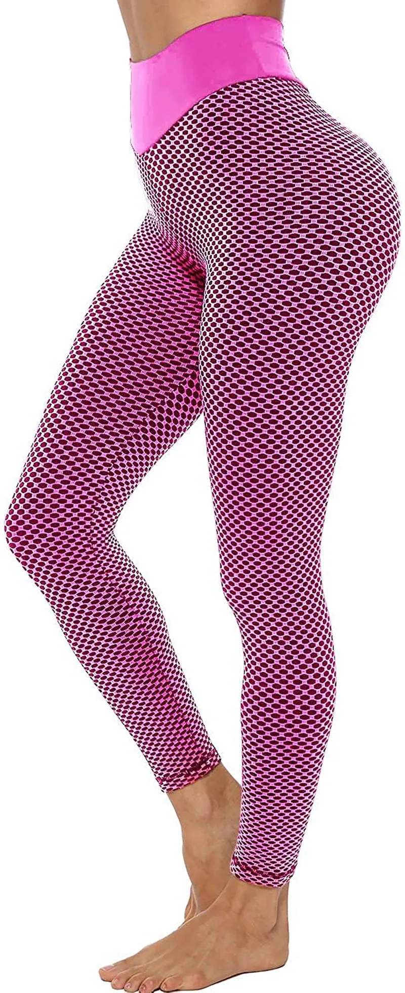 AIMILIA Butt Lifting Anti Cellulite Leggings for Women High Waisted Yoga Pants Workout Tummy Control Sport Tights
