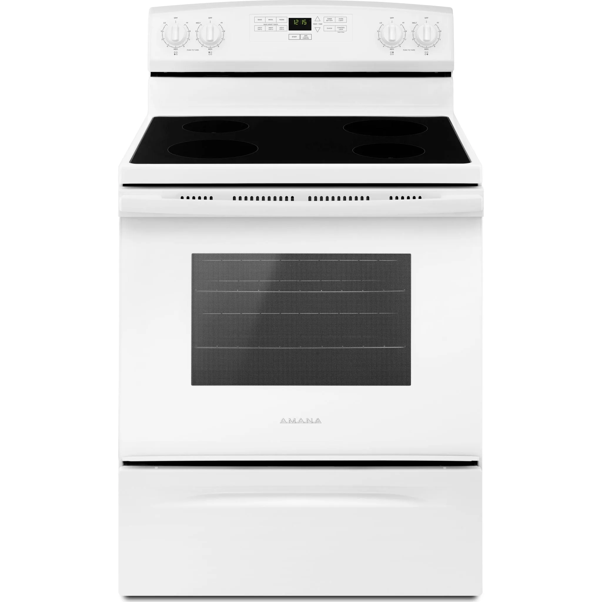 Amana 30" Electric Range (YAER6303MFW) - White