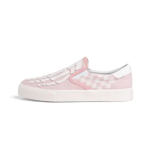AMIRI CHECKERED SKEL TOE SLIP ON - PINK/ WHITE