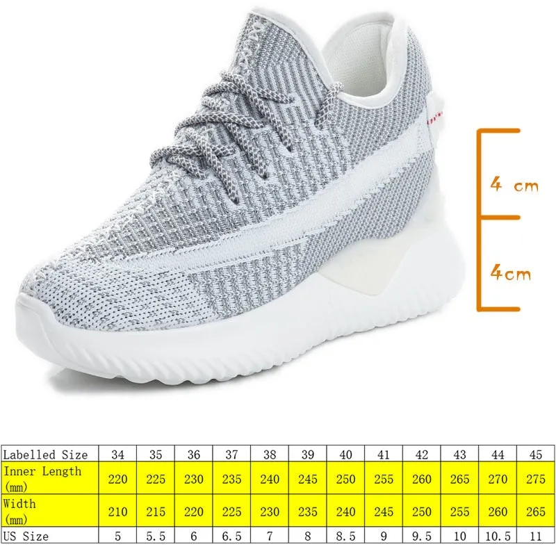 Amozae  2025 Women Summer Shoes New Sock Sneakers Platform Wedge Heel Dad Shoes Chunky Sneakers Pumps Breathable Comfy Shoes