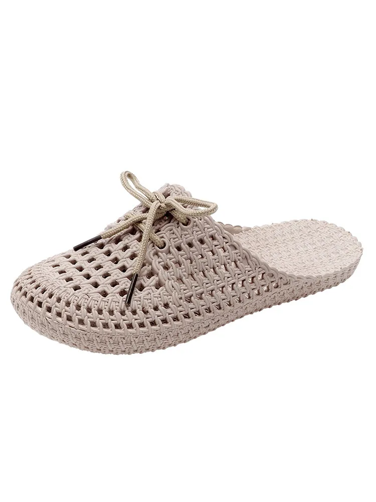 Amozae-Hollow Out Beach Flat Sandals