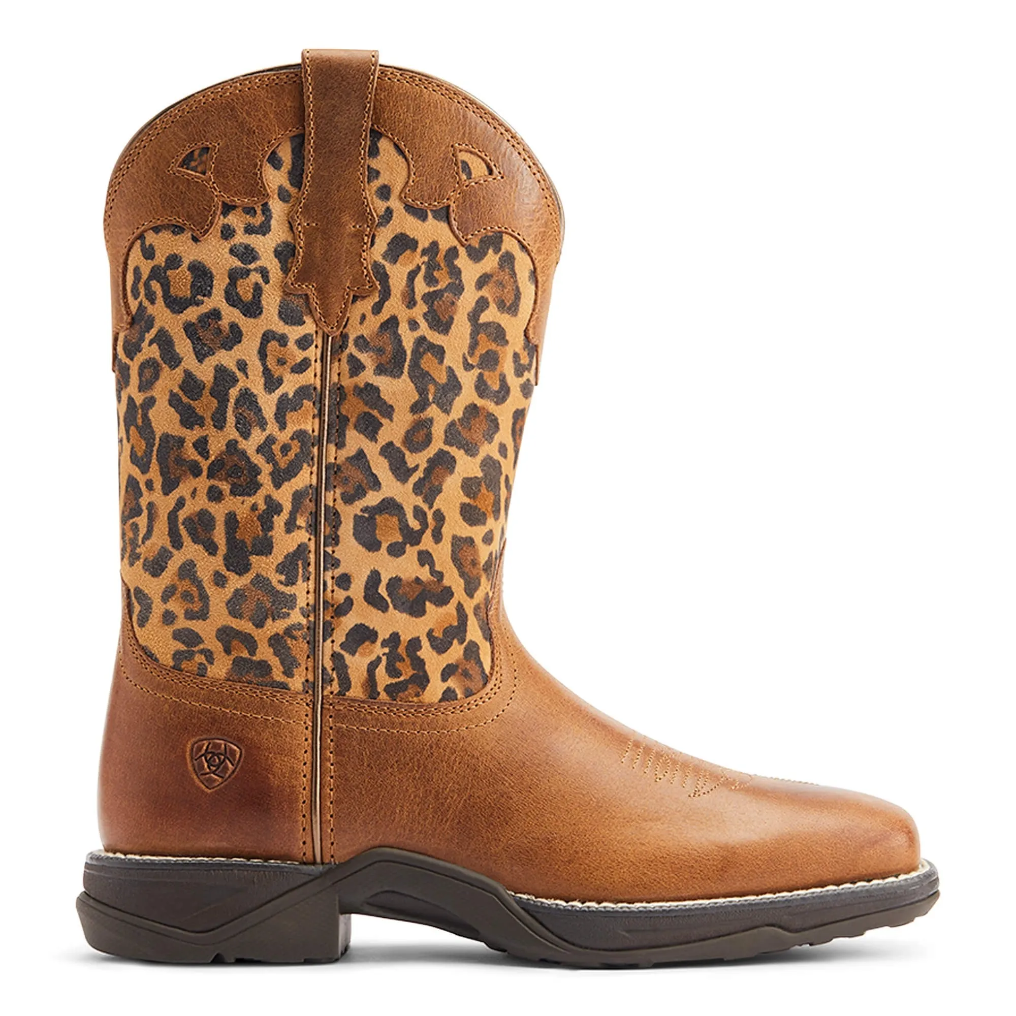 Ariat Ladies Anthem Savanna Tortuga & Leopard Print Tan Boots 10044410