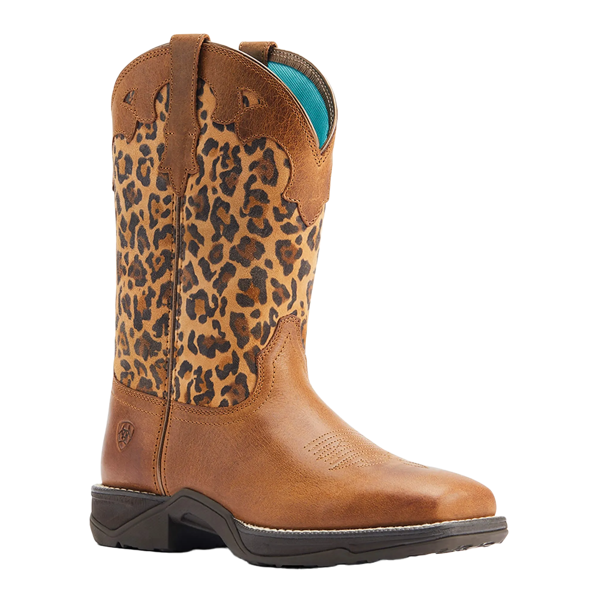 Ariat Ladies Anthem Savanna Tortuga & Leopard Print Tan Boots 10044410