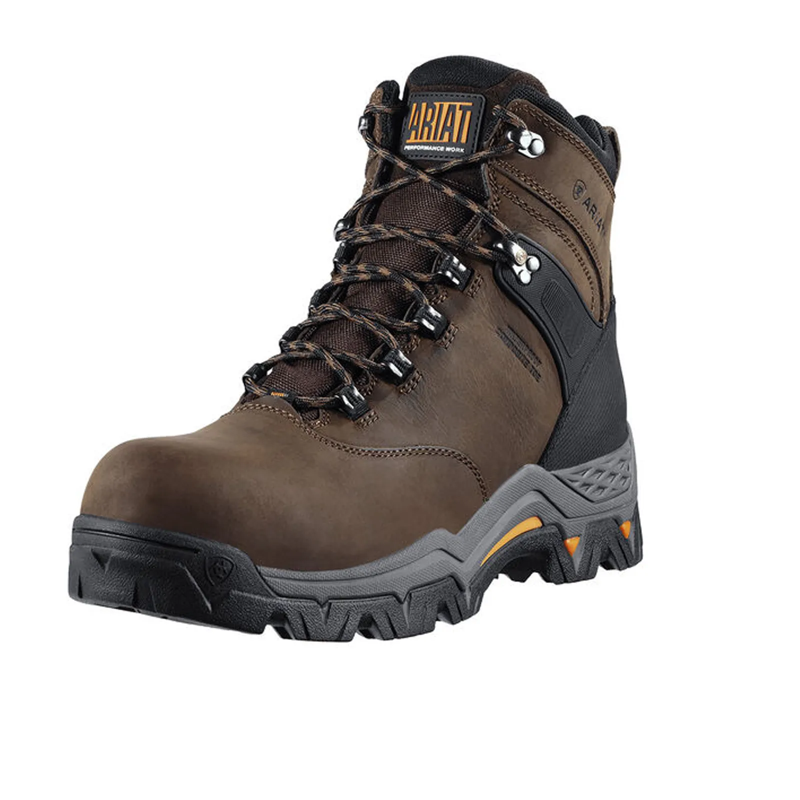 Ariat Workhog Trek 6" Waterproof Composite Toe Work Boot (Men) - Oily Distressed Brown