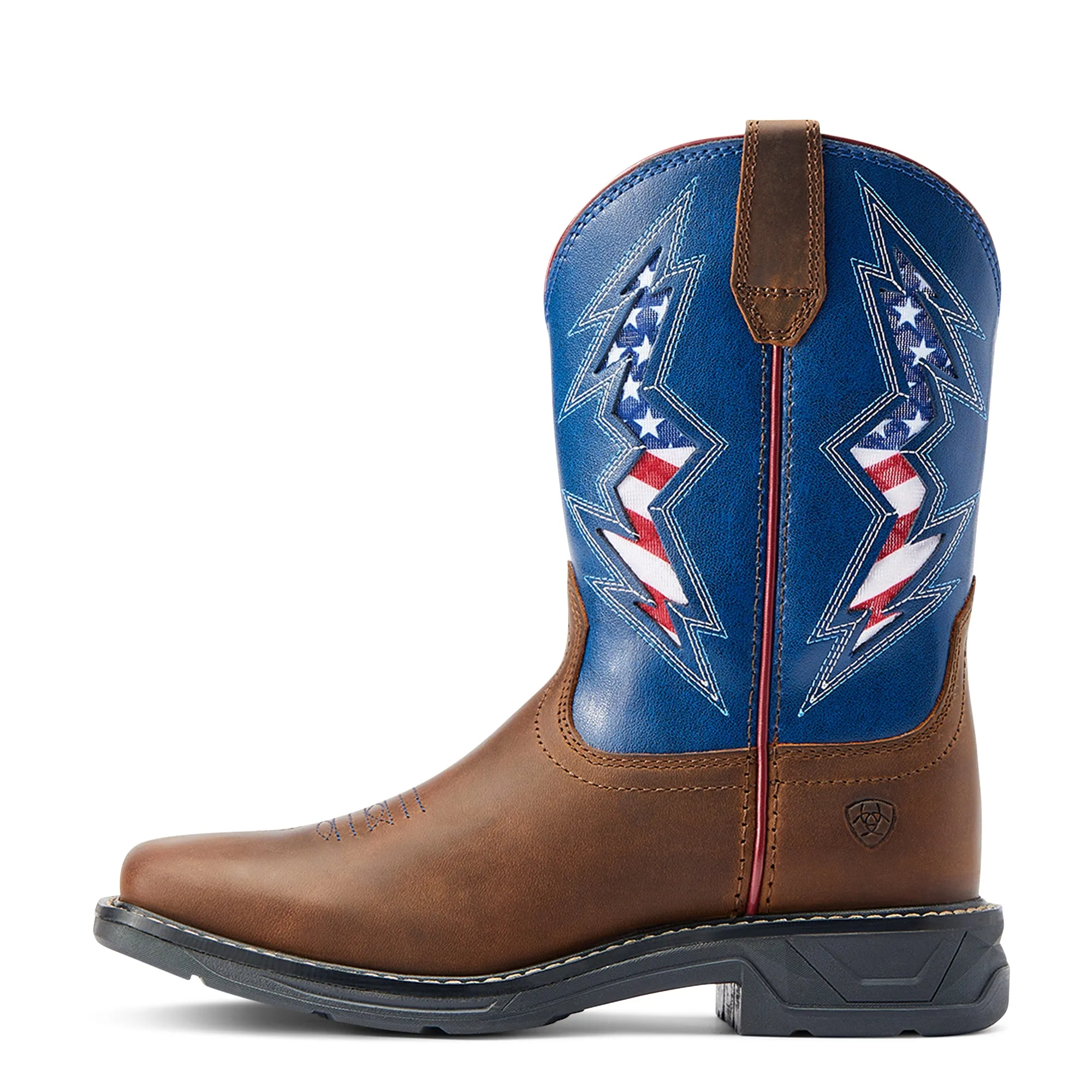 Ariat Youth Boy's WorkHog XT VentTEK Bolt Distressed Tan Boots 10044436