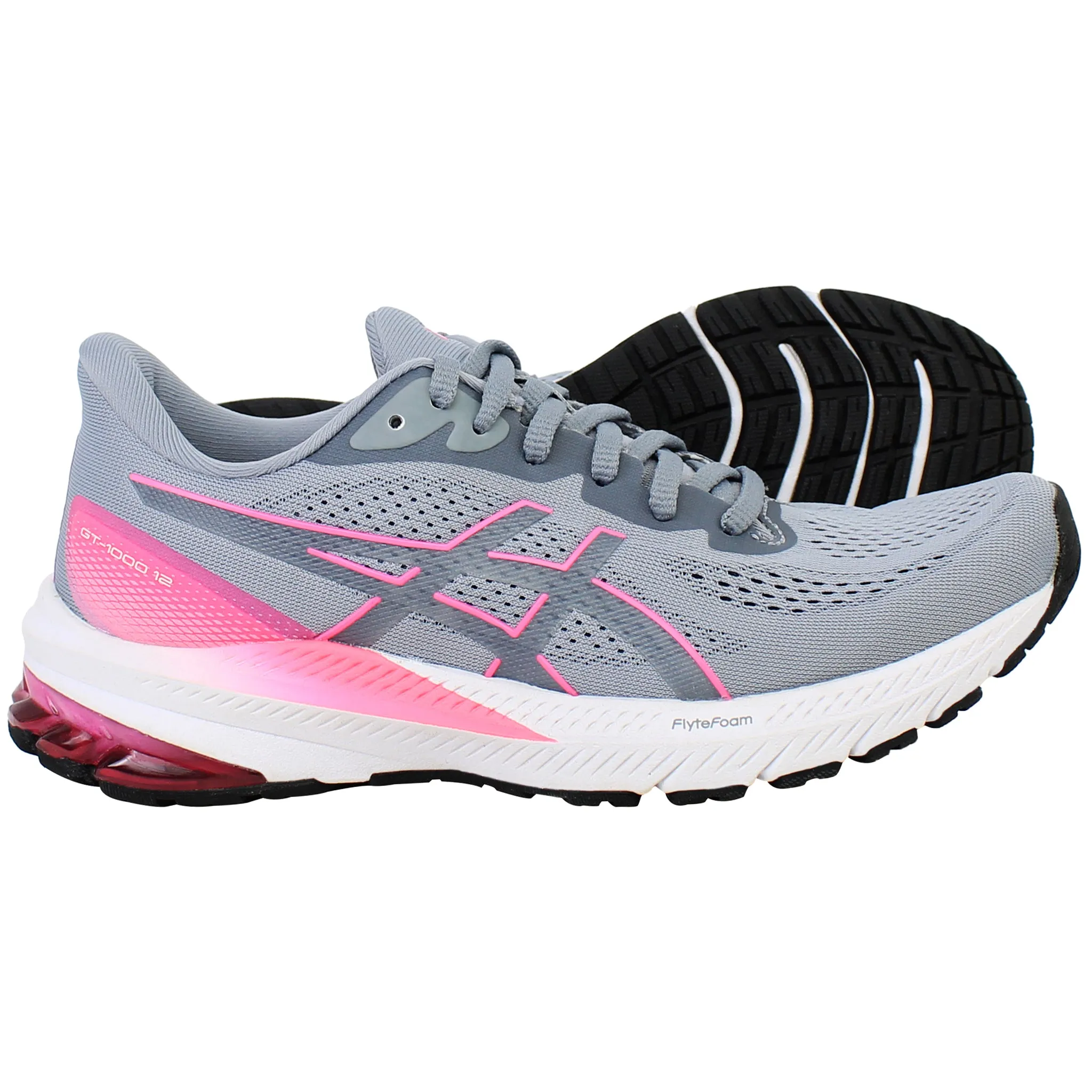 Asics GT-1000 12 Womens Grey Running Shoes
