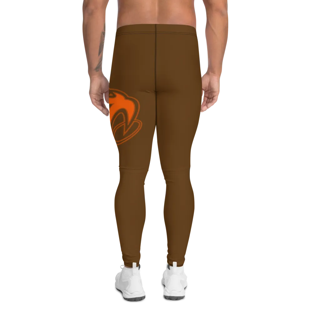 Athletic Apparatus Brown Orange 2 logo V2 Men's Leggings
