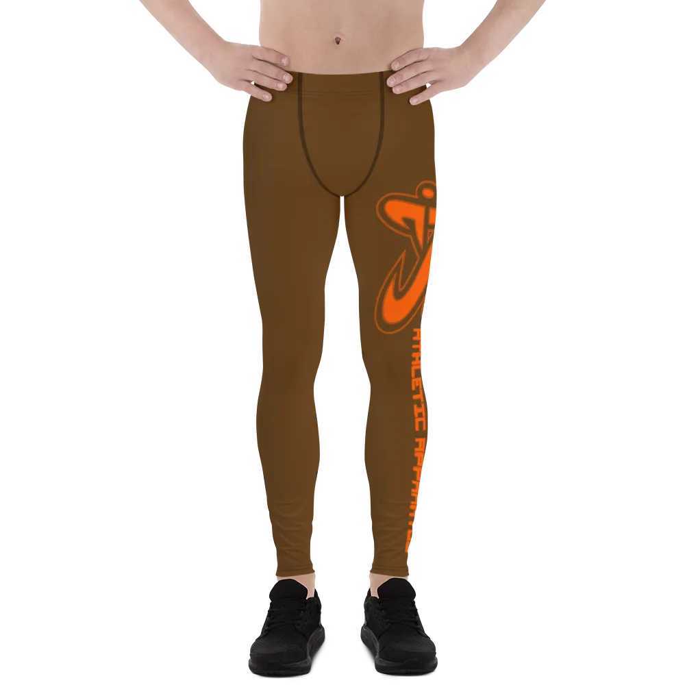 Athletic Apparatus Brown Orange 2 logo V2 Men's Leggings