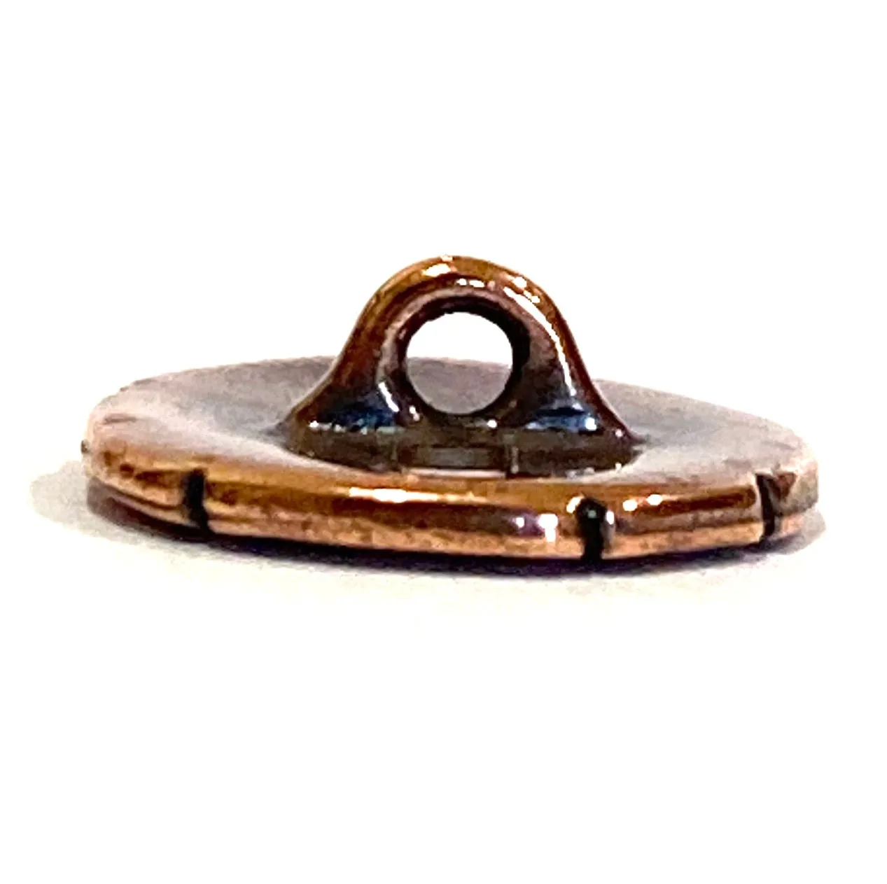 Bamboo Copper/Black Button 5/8"  TierraCast  #6589-18