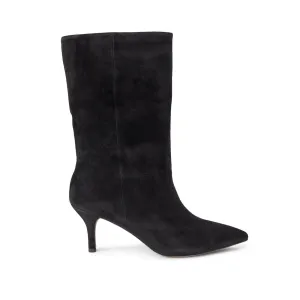Bergit boot suede - BLACK