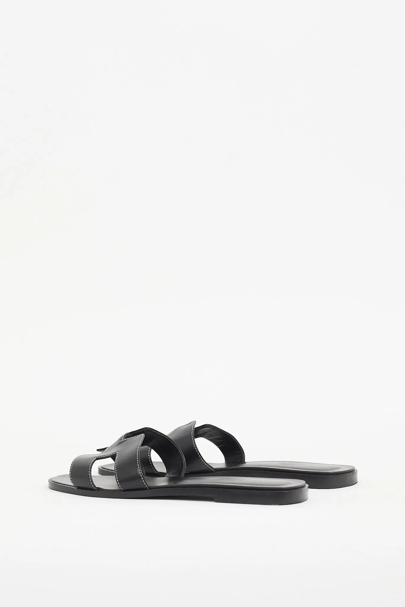 Black Leather Oran Sandal