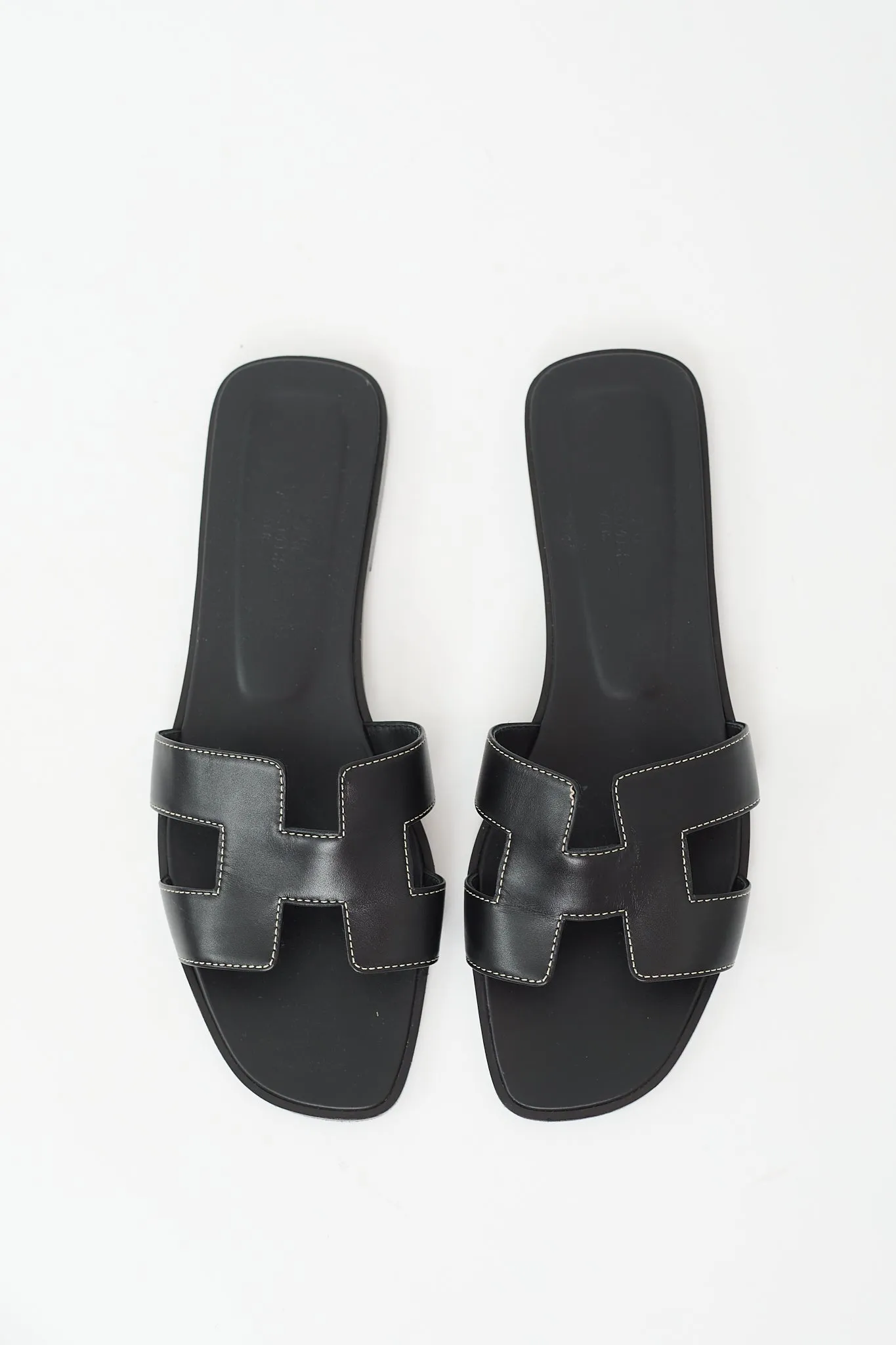 Black Leather Oran Sandal