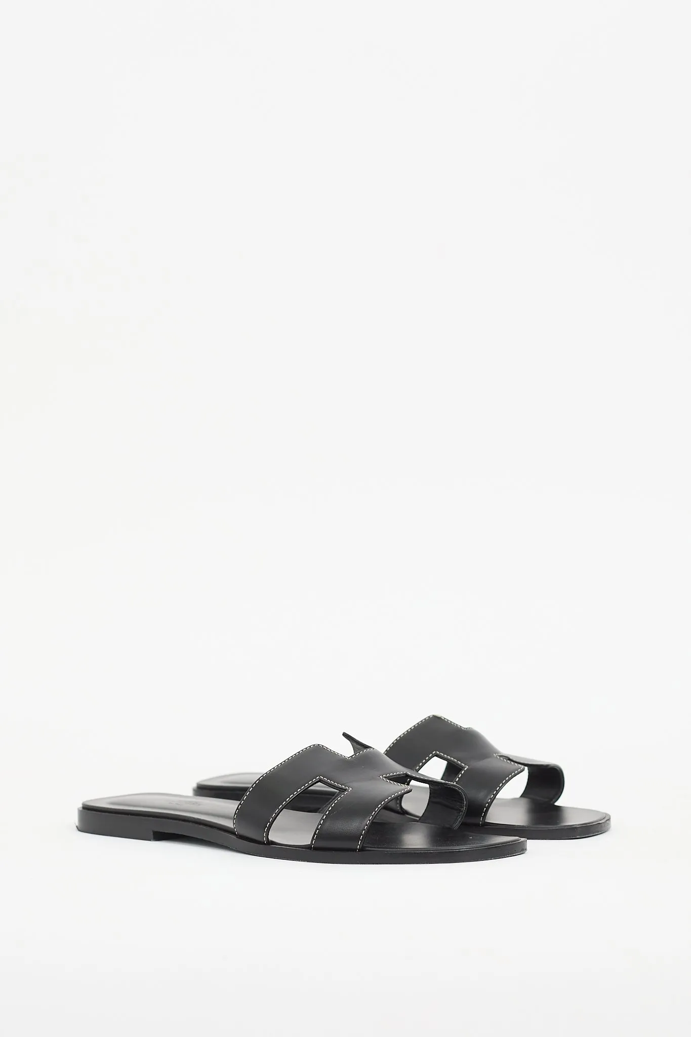 Black Leather Oran Sandal
