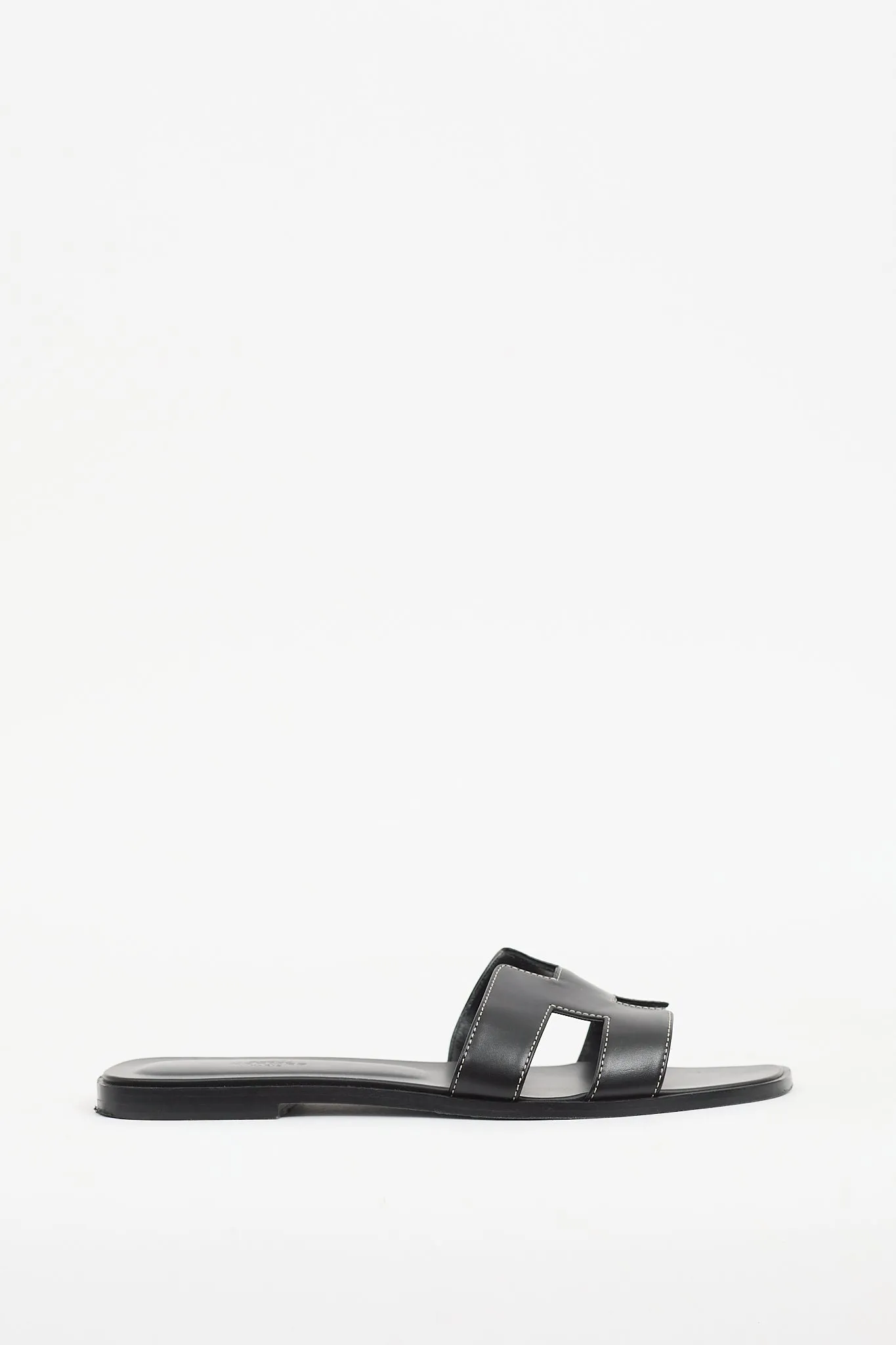 Black Leather Oran Sandal