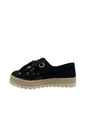 Black Platform Espadrille
