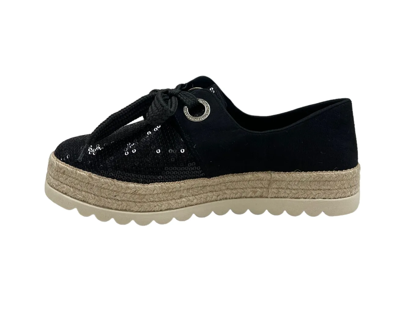 Black Platform Espadrille