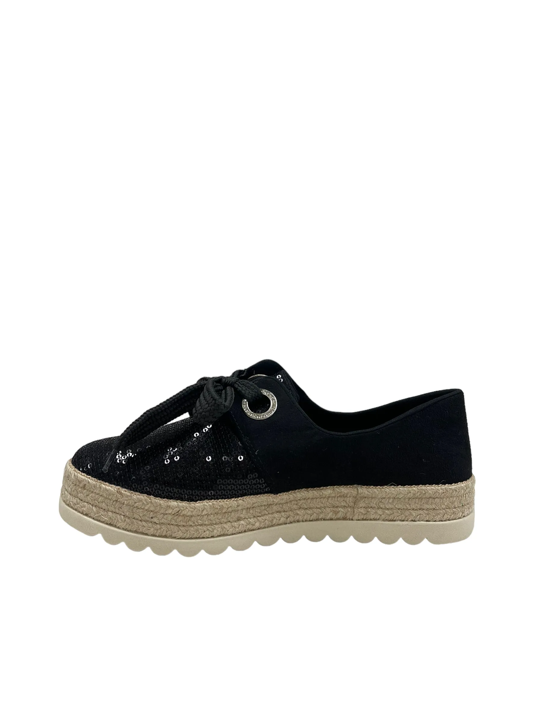 Black Platform Espadrille