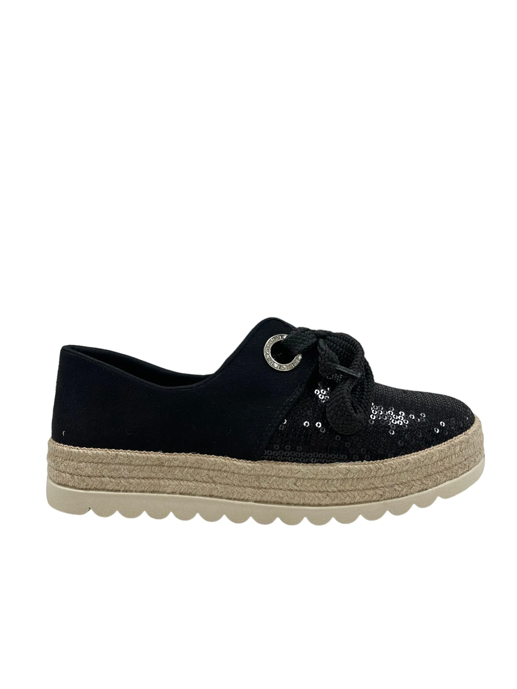 Black Platform Espadrille