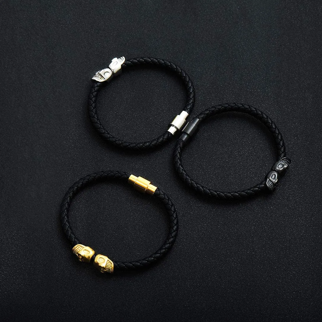 Braided Leather Bracelet for Men
