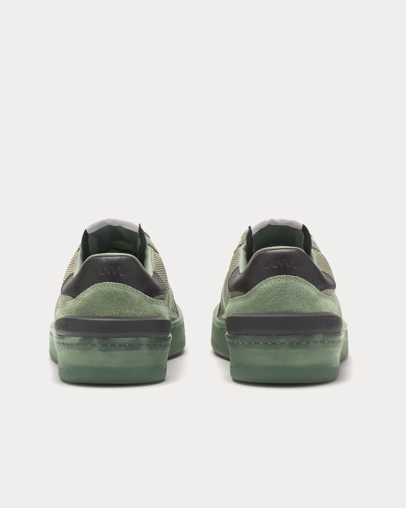 Clay Mesh Vert De Gris Low Top Sneakers