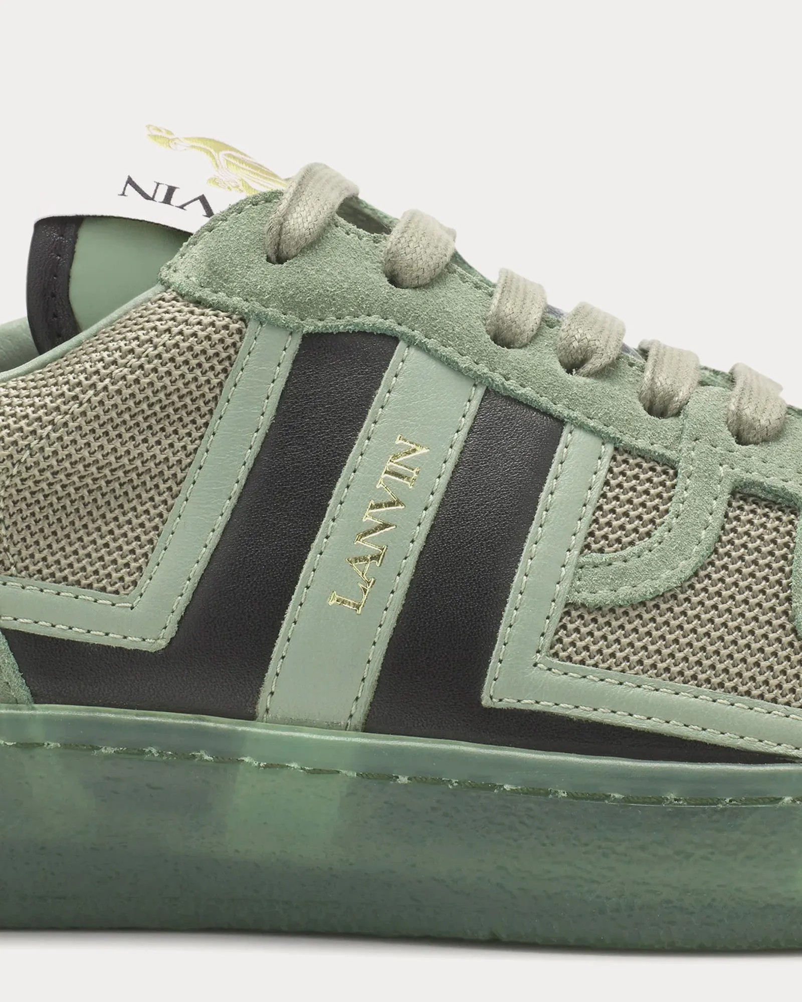 Clay Mesh Vert De Gris Low Top Sneakers