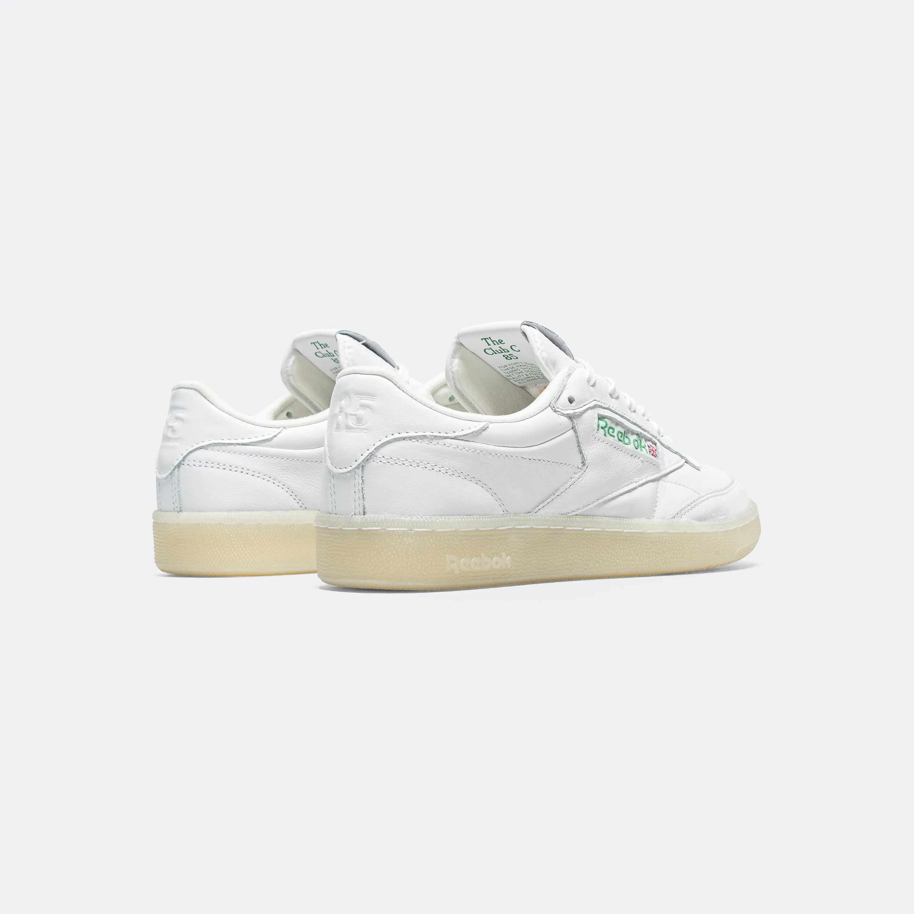 Club C 85 Vintage - White/Glen Green/Vector Red