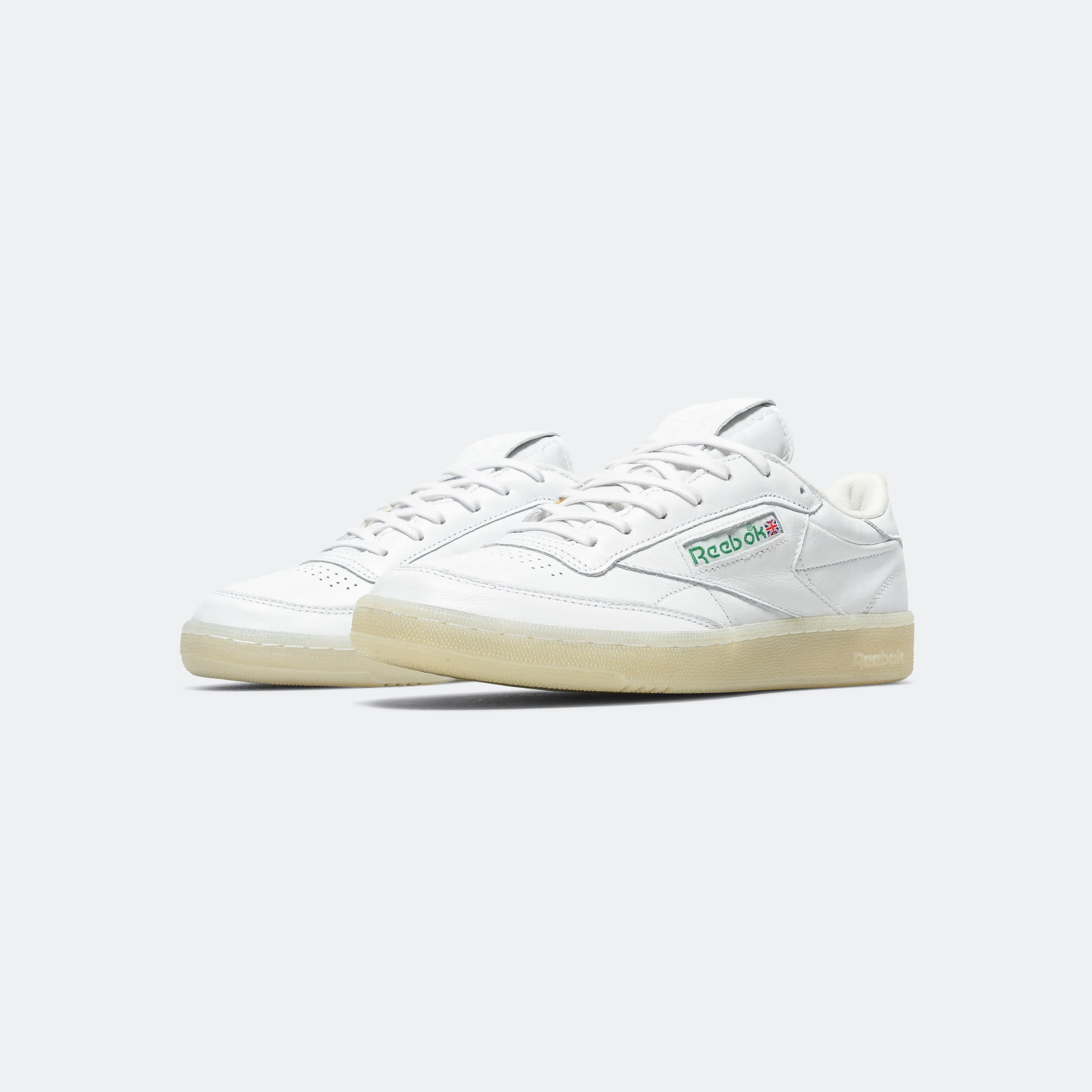 Club C 85 Vintage - White/Glen Green/Vector Red