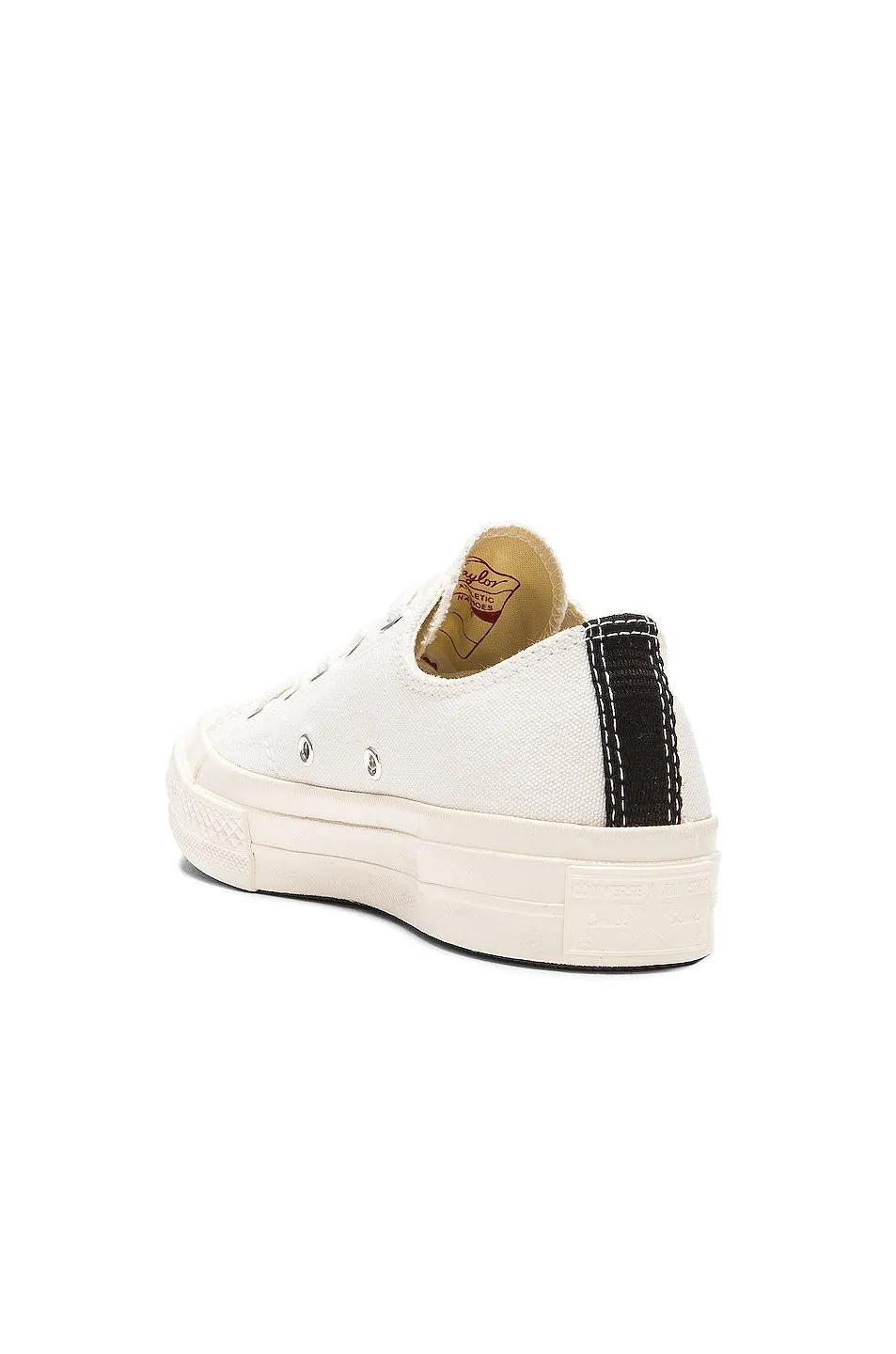 Comme des Garçons Converse Large Emblem Low Top Canvas sneakers, white