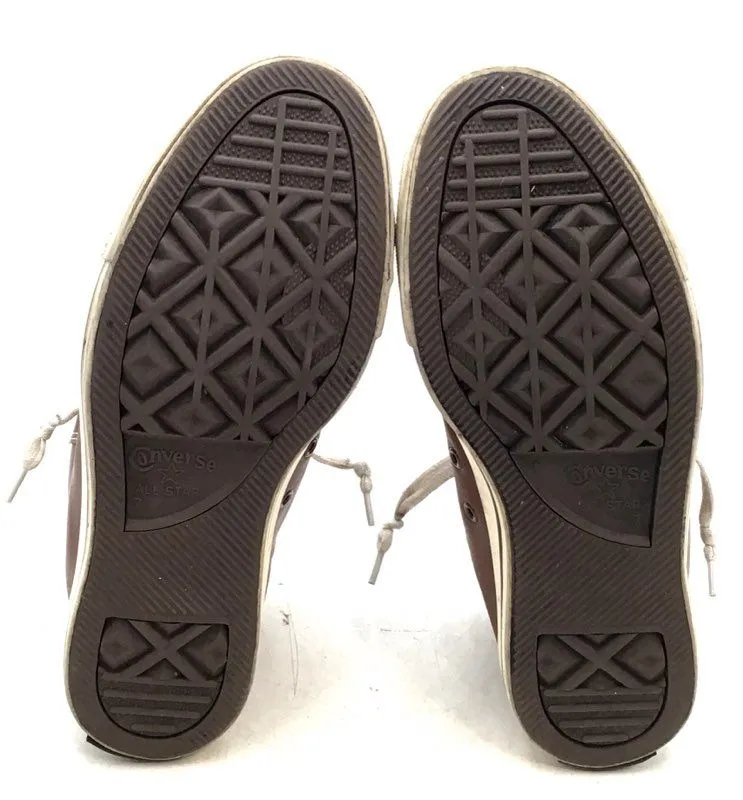 Converse Men's 136420C Brown Leather Athletic Shoes - Size 7