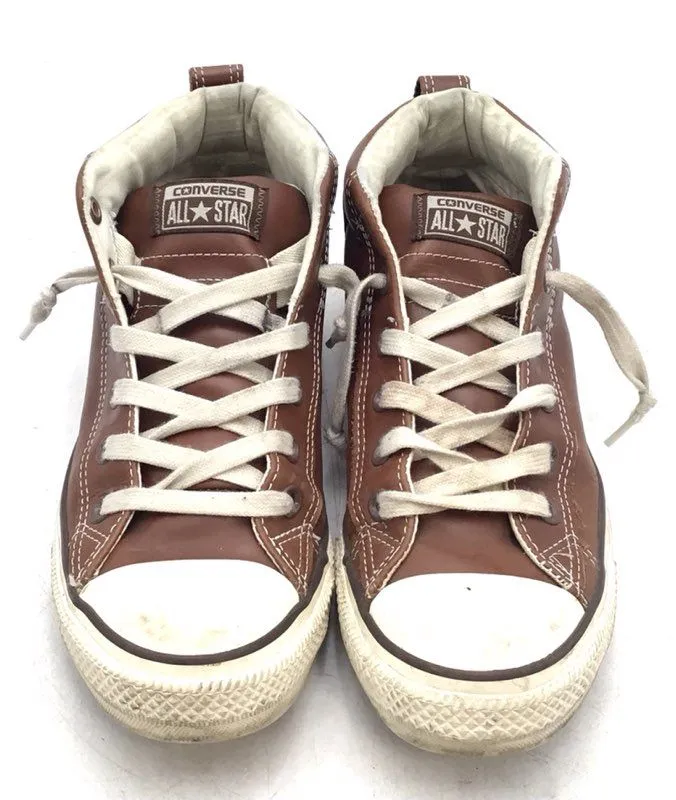 Converse Men's 136420C Brown Leather Athletic Shoes - Size 7