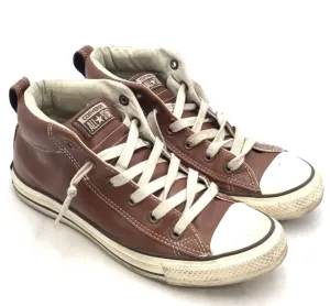 Converse Men's 136420C Brown Leather Athletic Shoes - Size 7