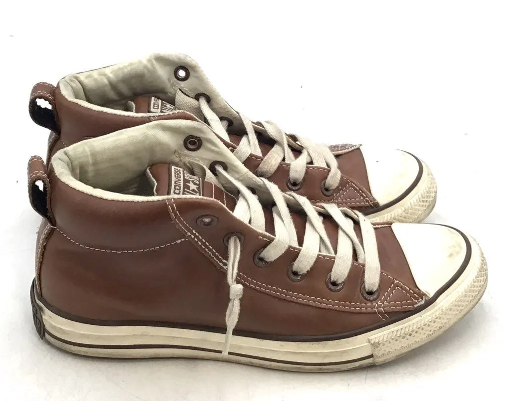 Converse Men's 136420C Brown Leather Athletic Shoes - Size 7