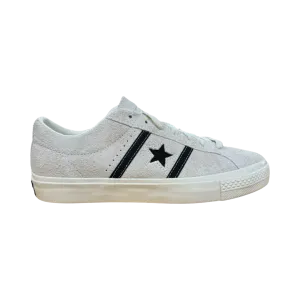 Converse One Star Academy Pro Ox Skate Shoe in Egret White and Black