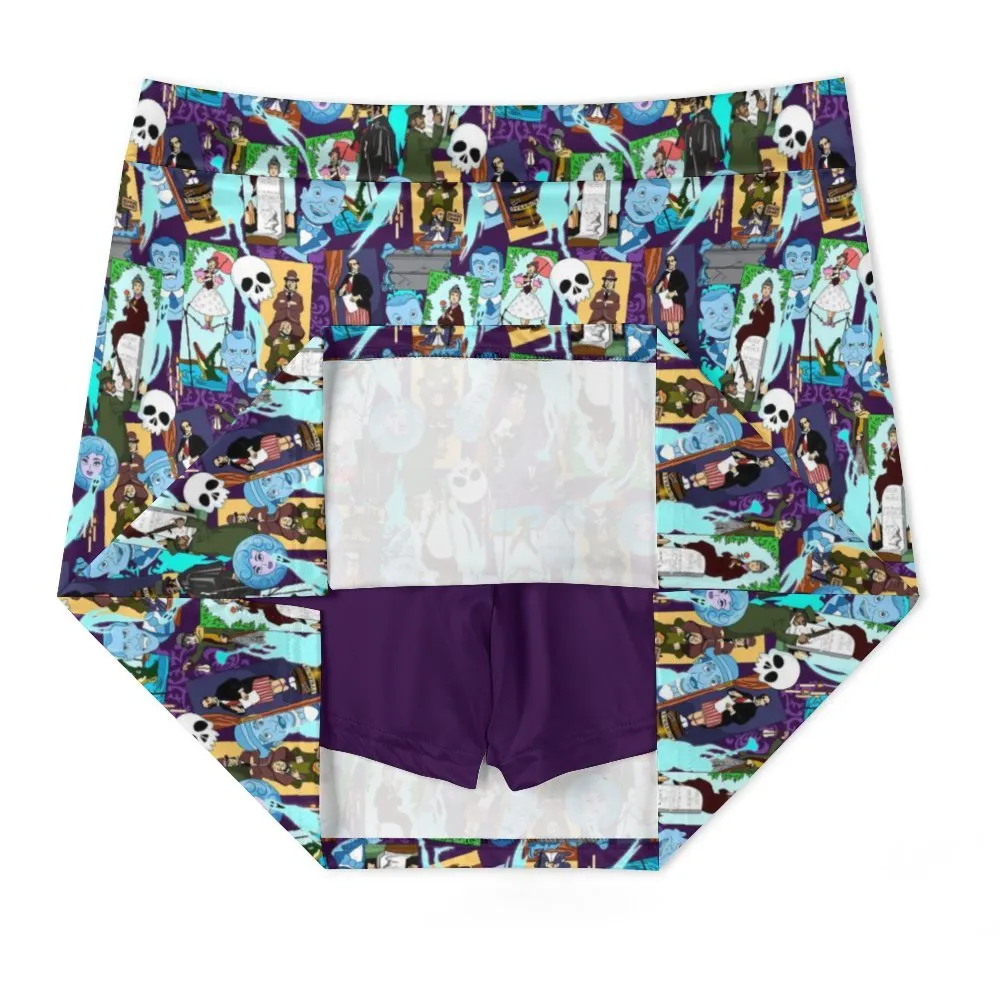 Disney Haunted Mansion Haunted Mansion Favorites Athletic A-Line Skirt With Pocket Solid Shorts