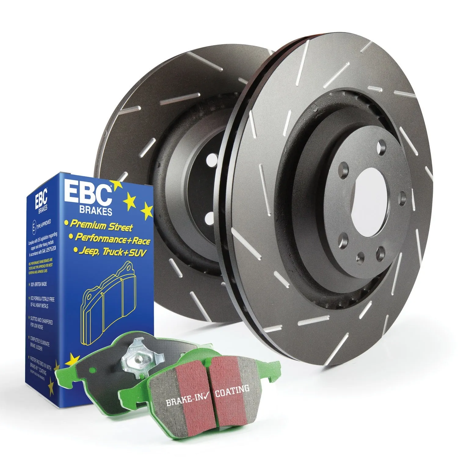 EBC Brakes S2KF1334 S2 Kits Greenstuff 2000 and USR Rotors
