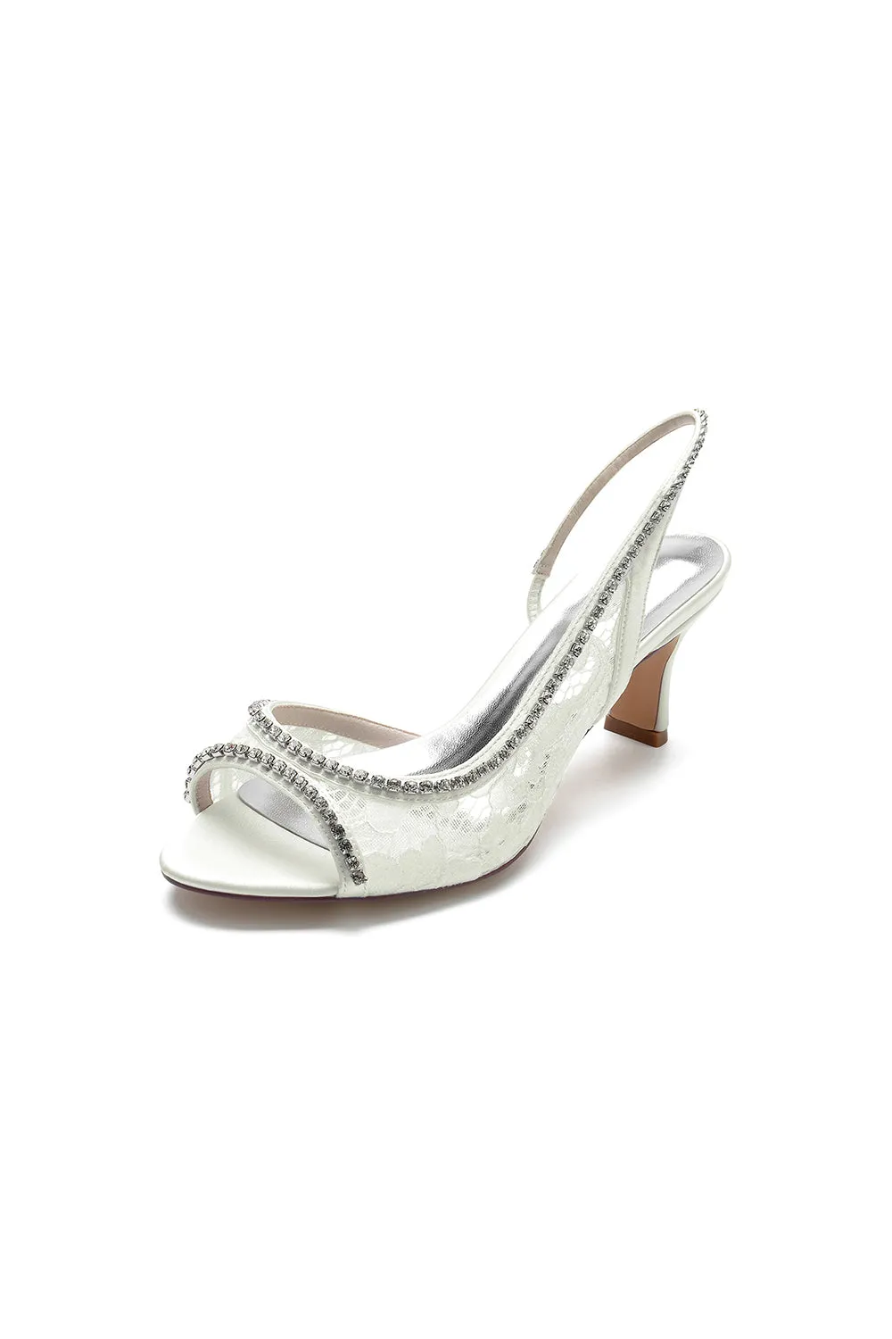 Elegant White Leather Sandals with Silver Chain Accent