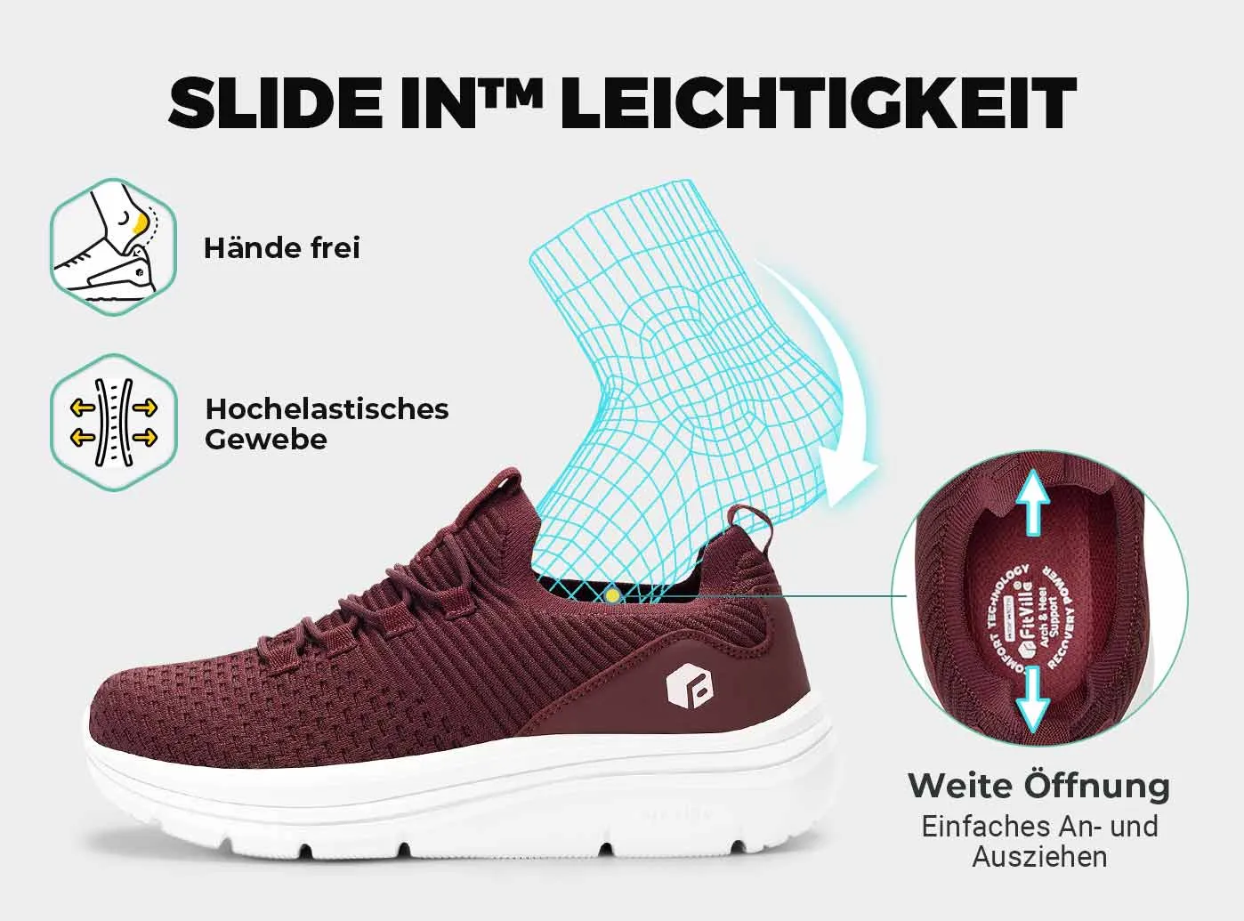 FitVille Damen Cloud Wanderer V15