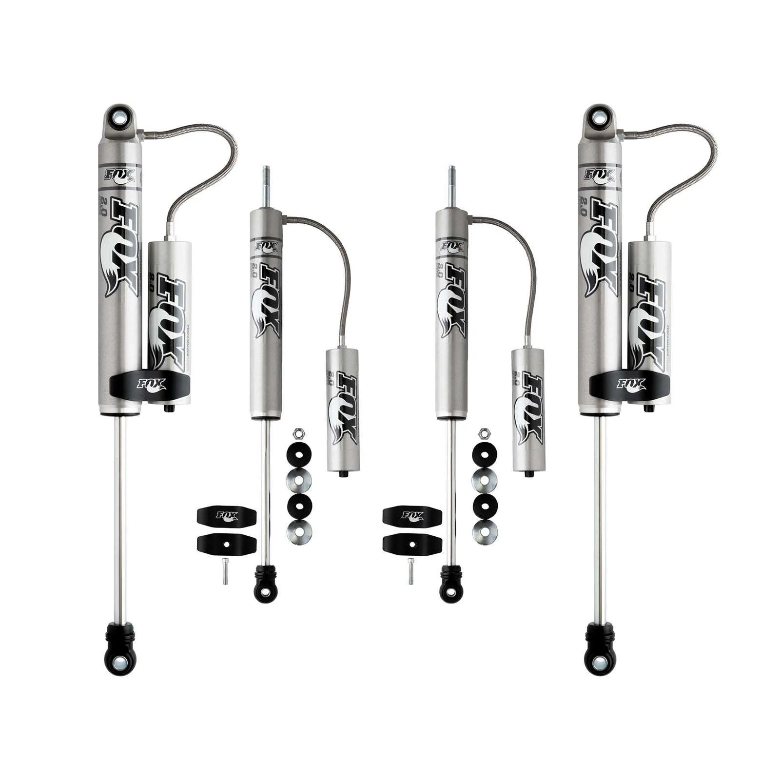 Fox 2.0 Performance Series Shocks w/ Reservoir Set for 2006-2008 Dodge Ram 1500 4WD MegaCab