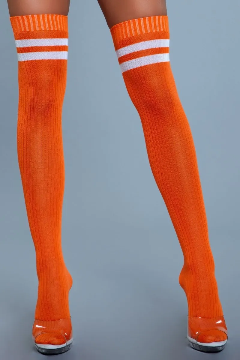 Going Pro Thigh Highs Orange