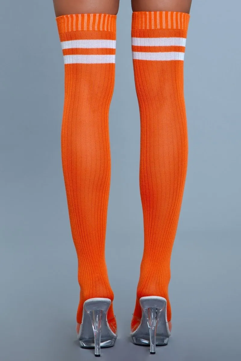 Going Pro Thigh Highs Orange