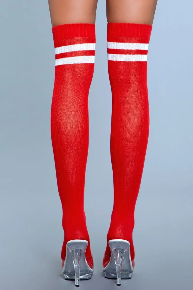 Going Pro Thigh Highs Red