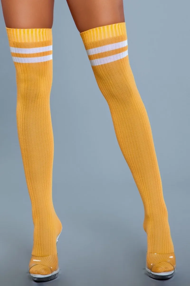 Going Pro Thigh Highs Yellow