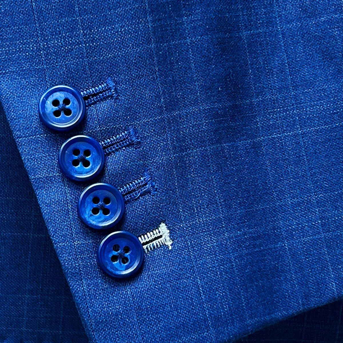 Guabello SPACE Blue Self Plaid Suit