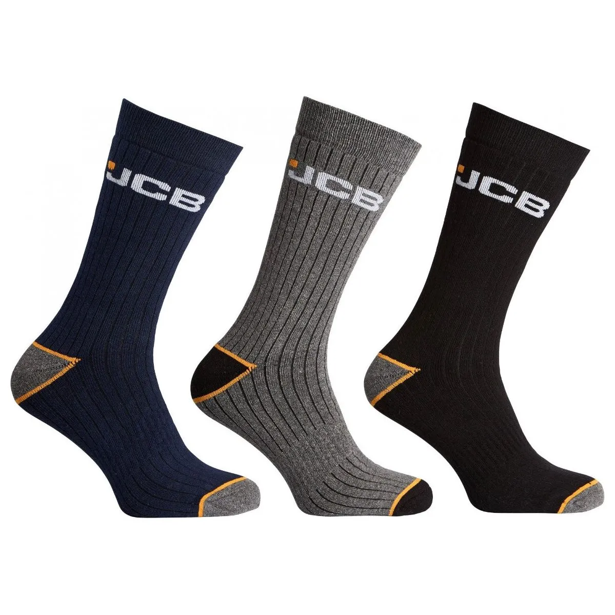 JCB Mens 3 Pack Biome Socks Navy