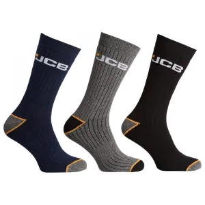 JCB Mens 3 Pack Biome Socks Navy