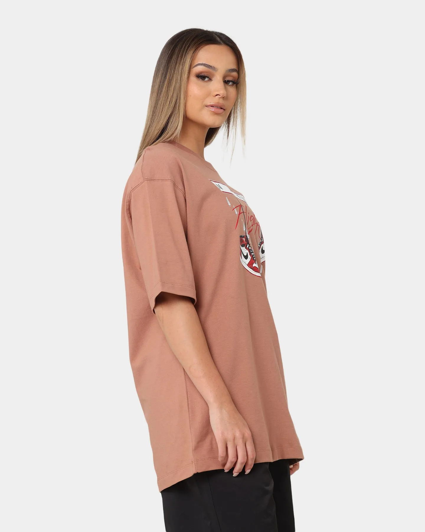 Jordan Women's Jordan Flight Graphic Oversized T-Shirt Mineral Clay