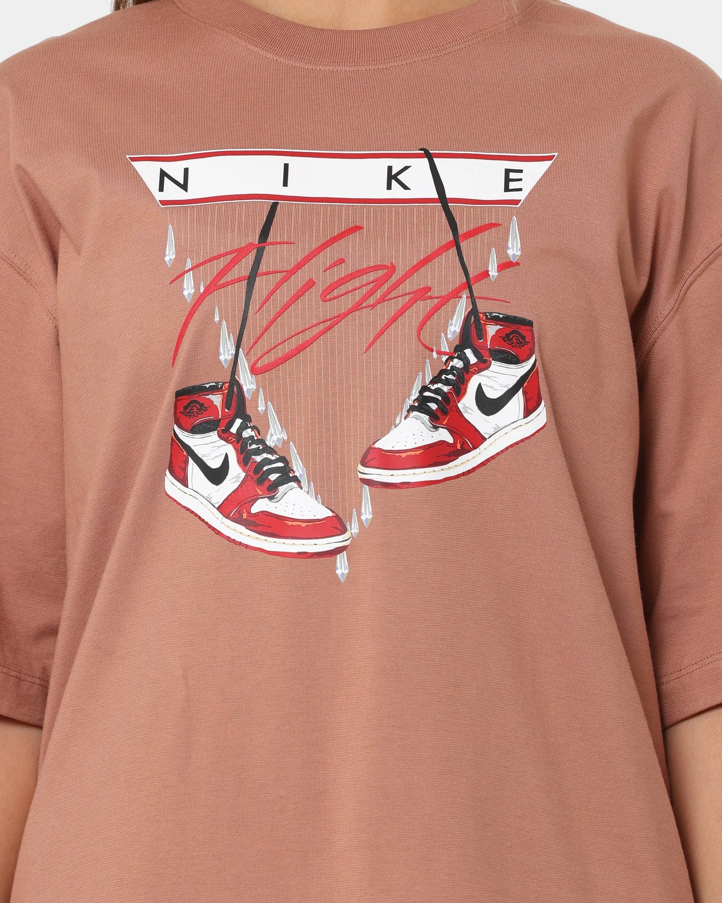 Jordan Women's Jordan Flight Graphic Oversized T-Shirt Mineral Clay