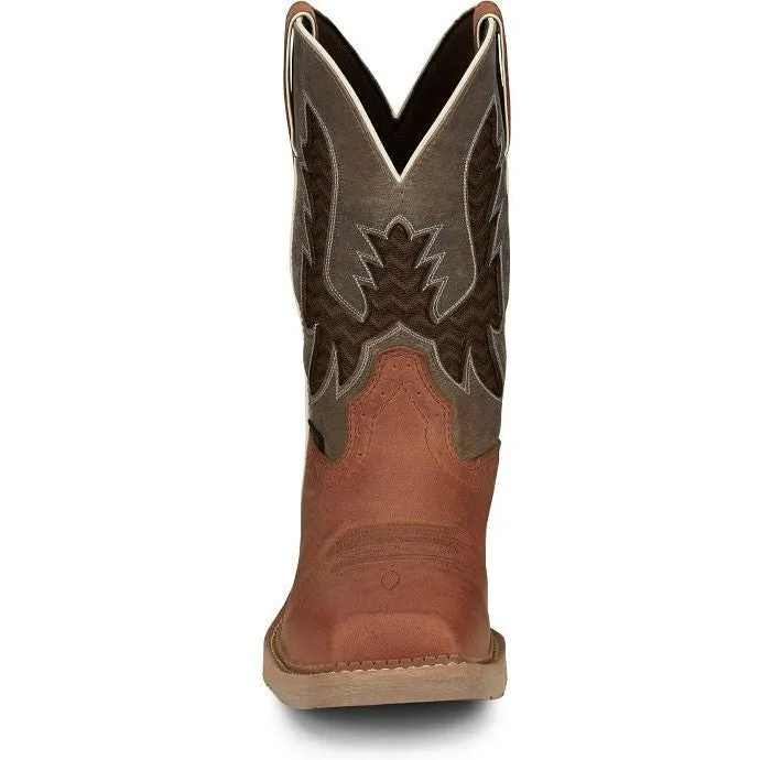Justin Men's Bolt 11" Nano Comp Toe Western Work Boot -Brown- SE4111