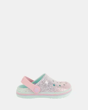 Kaya Glitter Clog Pink Multi